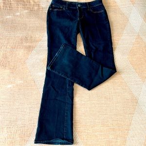 Banana Republic Dark Jean Curvy Boot Size 28